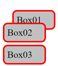 Box02 liegt über Box01