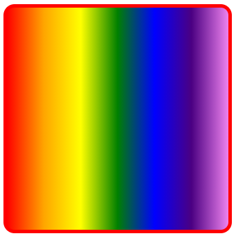 Farbverlauf als Regenbogen