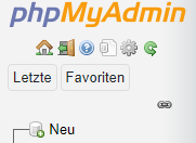 Import-Reiter in phpMyAdmin