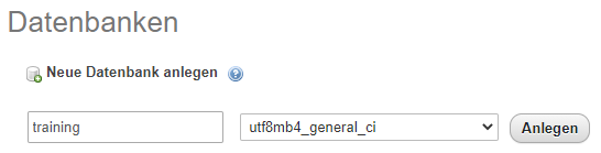 Import-Reiter in phpMyAdmin