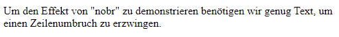 Langer Demotext im Webbrowser