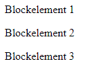 Blockelemente in Webbrowser