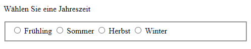 Radiobutton im Formular