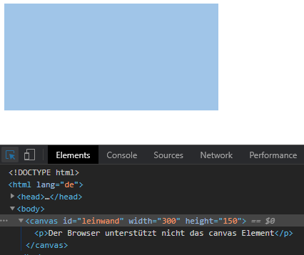 Zeichenflächen in HTML