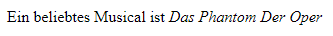Autoren und Titelbezeichnung in HTML