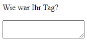 textarea in HTML