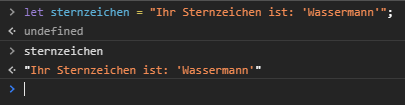 Textausgabe mit Anführungszeichen als Textzeichen