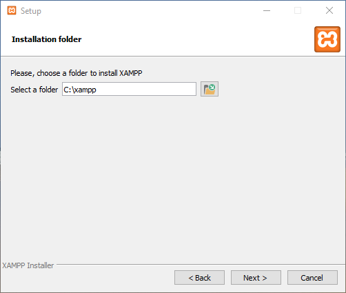 Installationspfad der Komponenten